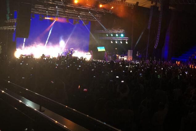 Джаред Лето в Киеве порадовал фанов флагом Украины