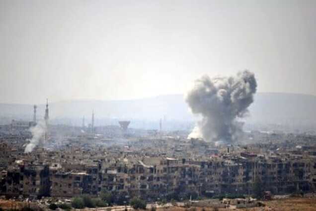 В Сирии прилетело...