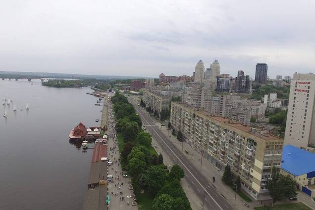 Как выглядит Днепр с высоты: удивительные фото и видео