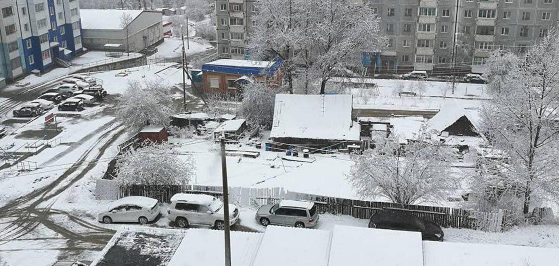 В России среди мая выпал снег