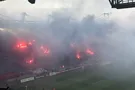 Польские фанаты едва не сожгли полстадиона