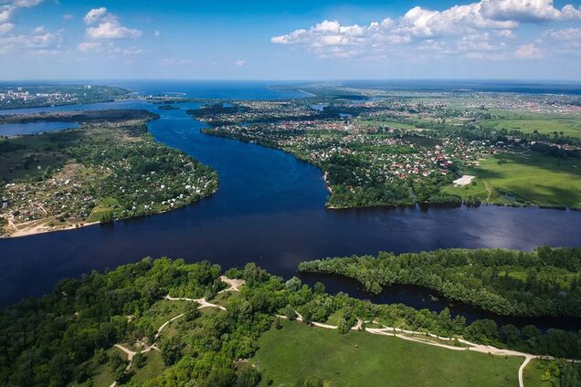 Зеленый остров в центре Киева: невероятные фото с высоты птичьего полета