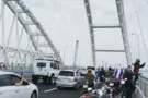 Вслед за Путиным: "Ночных волков" поймали на нарушении ПДД на Крымском мосту