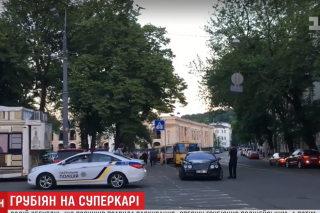 Крив матом і крутив дулі: у Києві спіймали автохама на Bentley