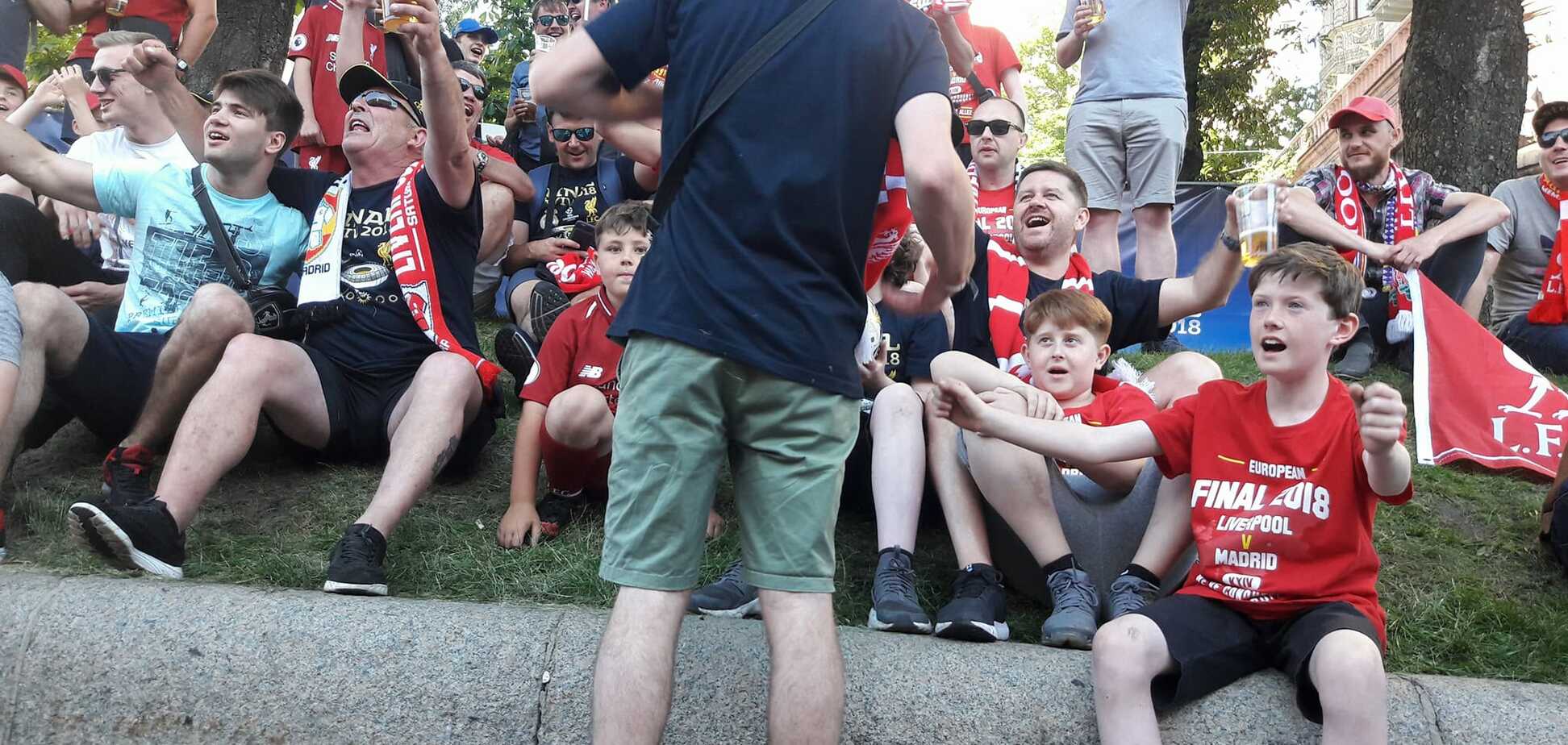 Киев после футбола