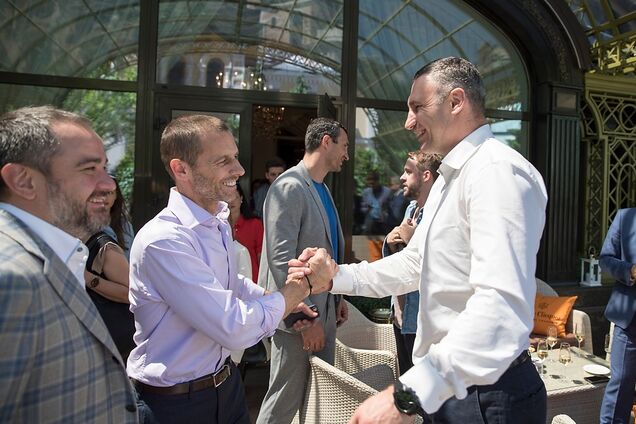 Ни одной ошибки: президент УЕФА похвалил Кличко за финал ЛЧ в Киеве