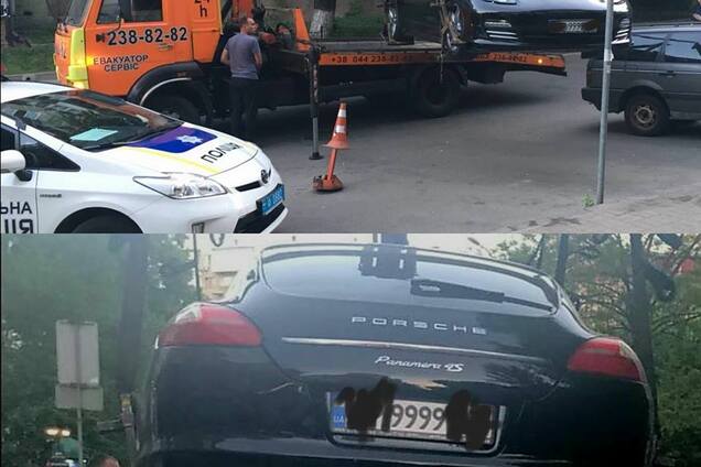 'Фотошоп?' В Киеве полиция наказала 'героя парковки' на Porsche Panamera