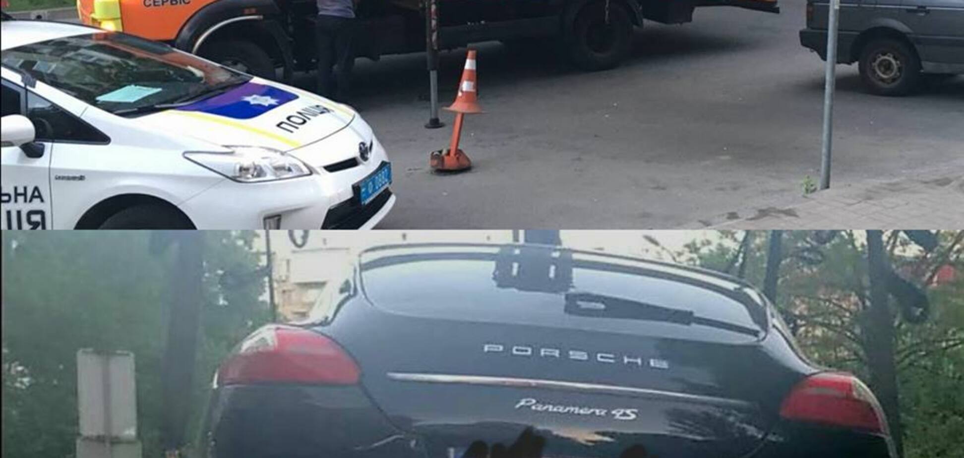 'Фотошоп?' У Києві поліція покарала 'героя парковки' на Porsche Panamera
