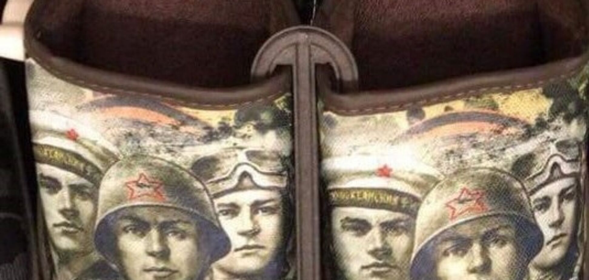 'За це треба саджати!' У Росії розгорівся скандал навколо капців з обличчями радянських солдатів