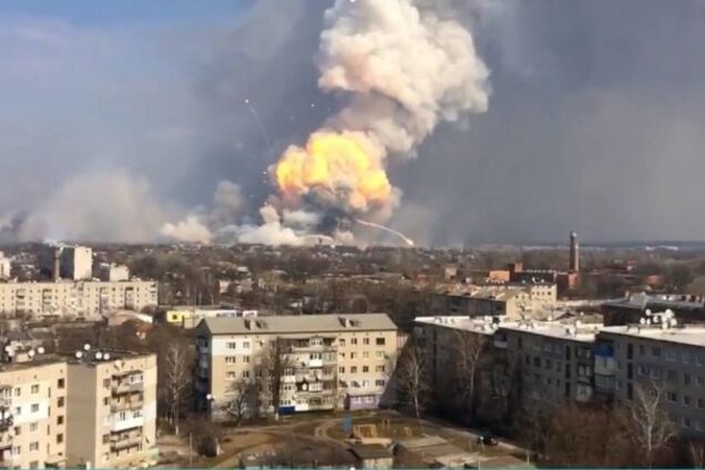 'Замішана Росія': названа причина вибухів на складі боєприпасів в Балаклії