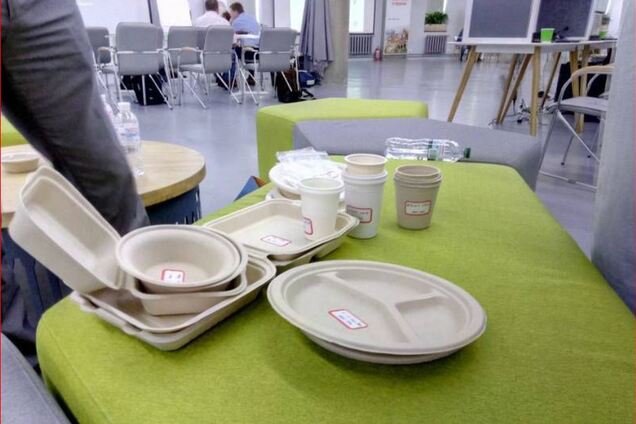 Разлагается за полтора месяца: в украинской Венеции будут делать уникальную эко-посуду