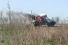 Взорванный автомобиль волонтеров