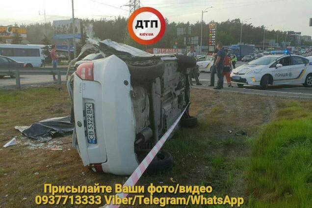 Жуткое ДТП с такси Uber в Киеве: погиб человек, много пострадавших