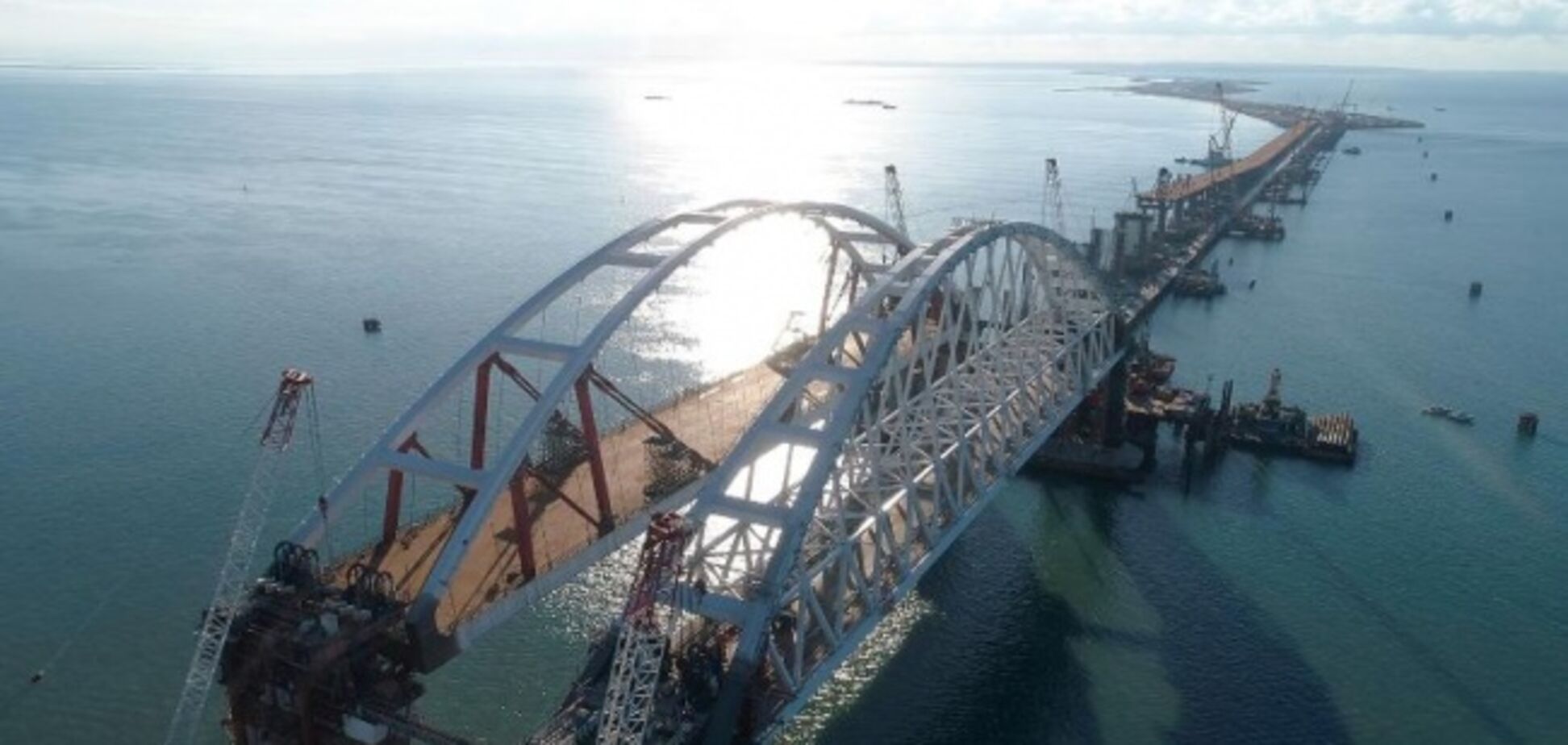 Строительство Крымского моста: оккупанты заявили о готовности