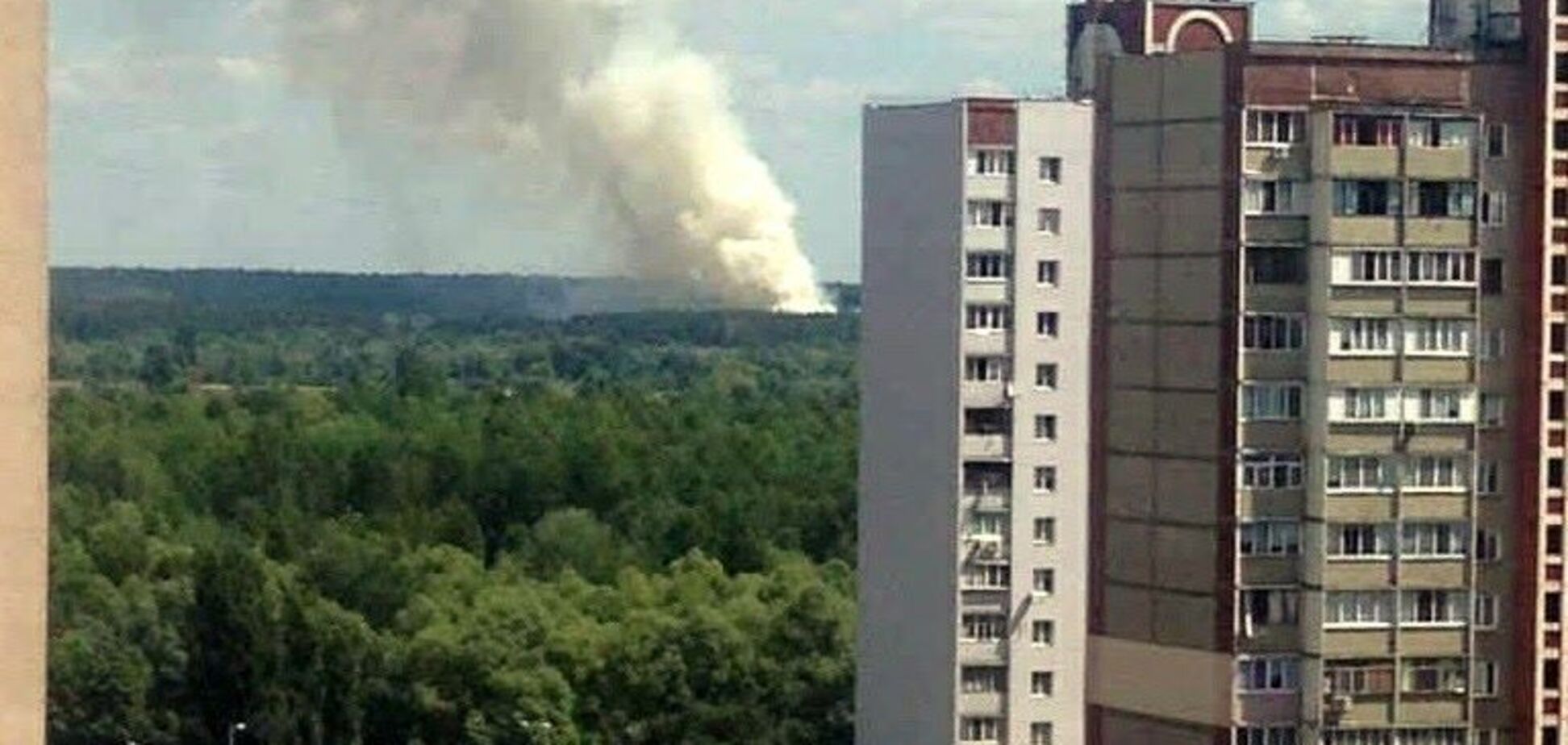 У Києві масштабна пожежа: загорілася лісопаркова зона