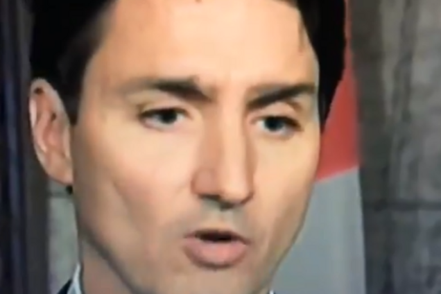 У премьера Канады сползли брови прямо на пресс-конференции