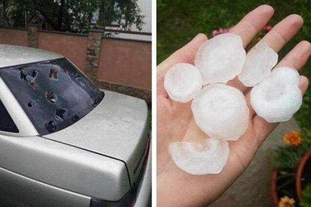 Град размером с кулак: западная Украина пострадала от непогоды