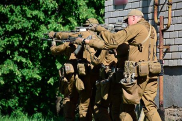 Украинский спецназ провел учебные занятия