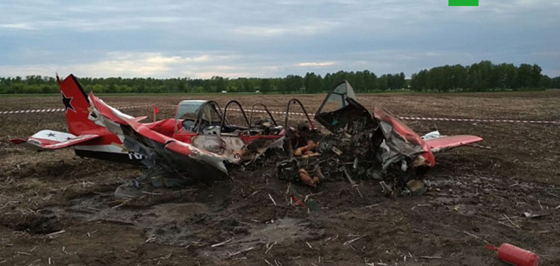 У Росії розбився літак: опубліковано нове відео з місця катастрофи