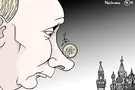карикатура на падение рубля