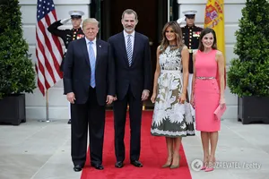 Дональд Трамп, король Філіп VI, Меланія Трамп і королева Летиція