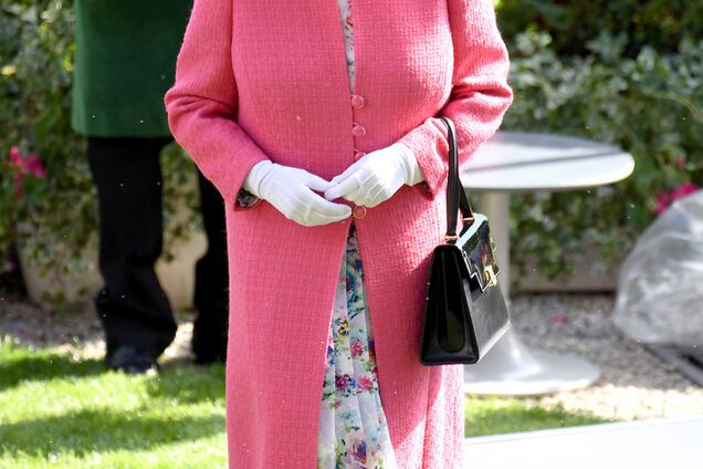 Королева Елизавета II в ярком наряде затмила внучек на скачках
