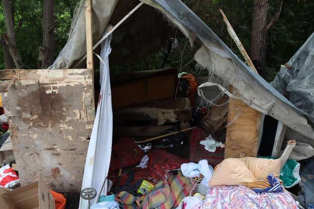 Погром в таборе ромов во Львове