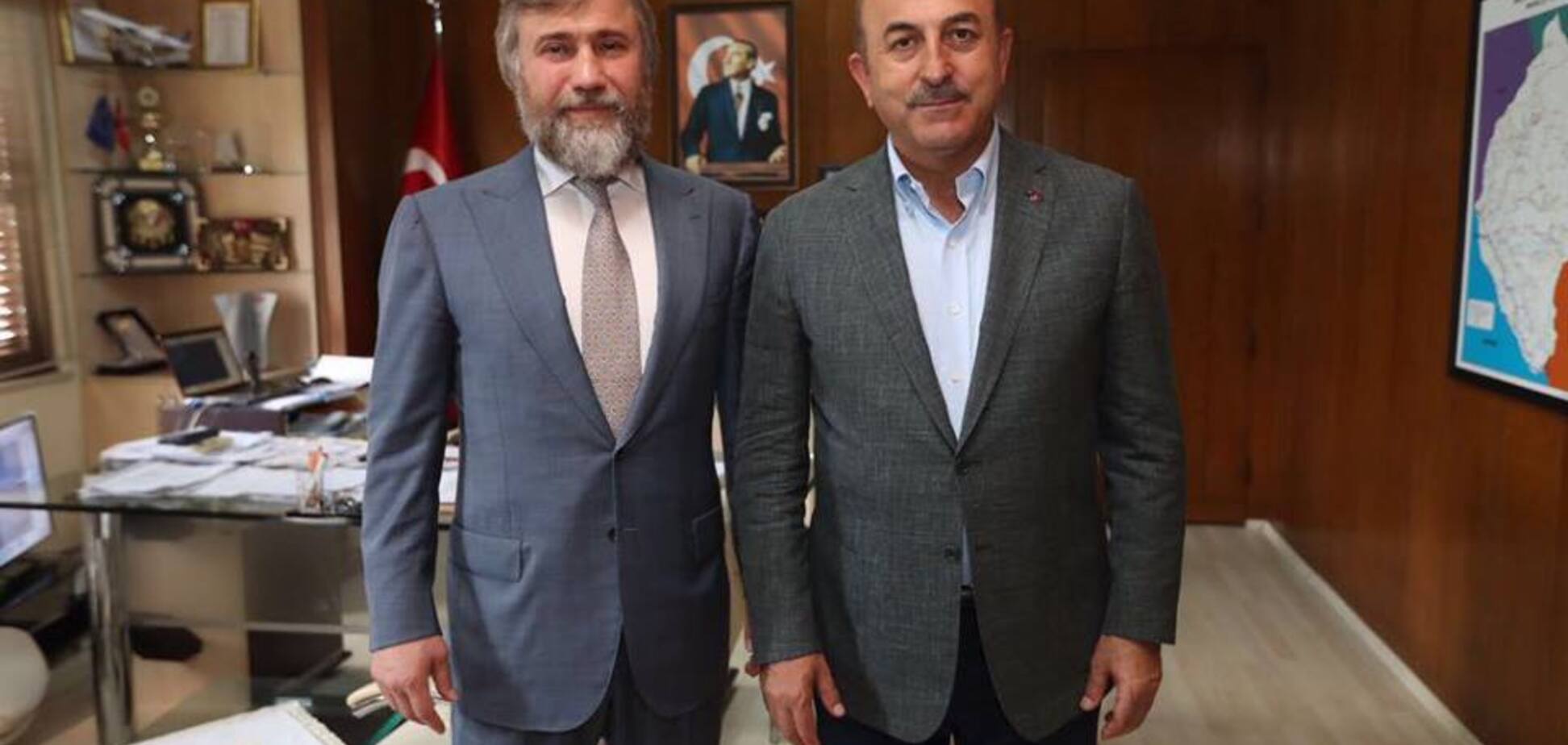 Большой друг Украины: Новинский встретился главой МИД Турции