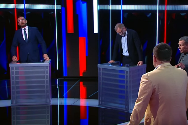 'Получишь в морду!' Беглый экс-нардеп сцепился с украинцем на росТВ