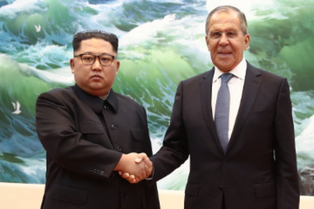 Ким Чен Ын и Сергей Лавров