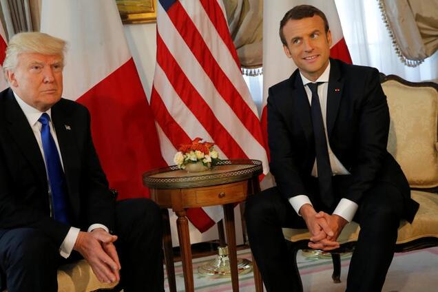 Трамп и Макрон