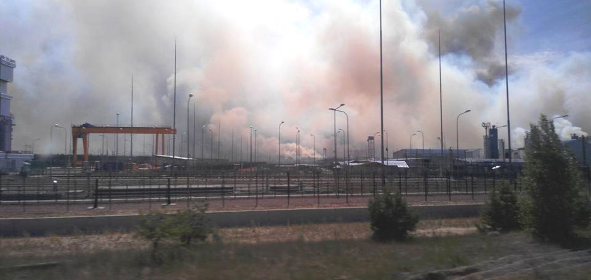 Пожар в Чернобыле