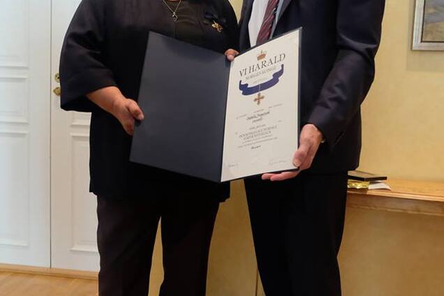 Львів'янка отримала найвищий орден короля Норвегії