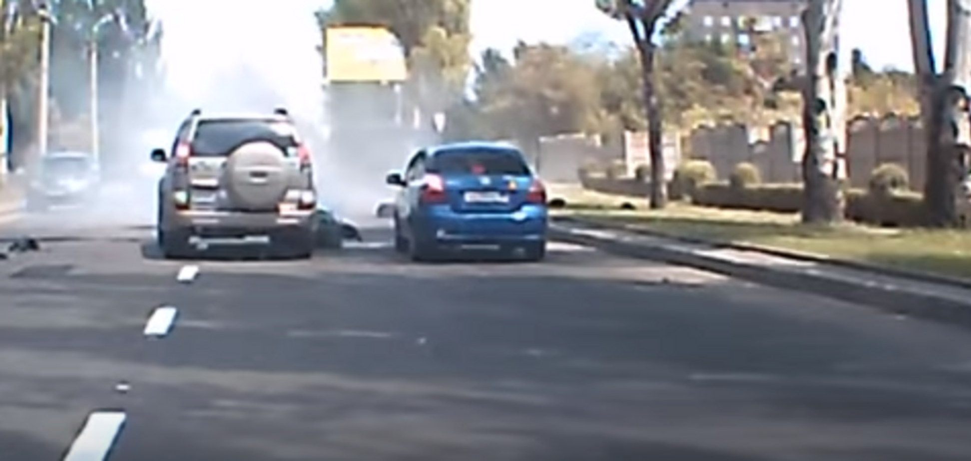 Ватажок 'ДНР' влаштував смертельну ДТП: з'явилося відео аварії