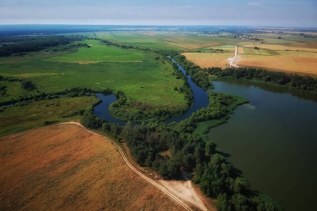 Удивительная Украина: урочище на Волыни с высоты птичьего полета