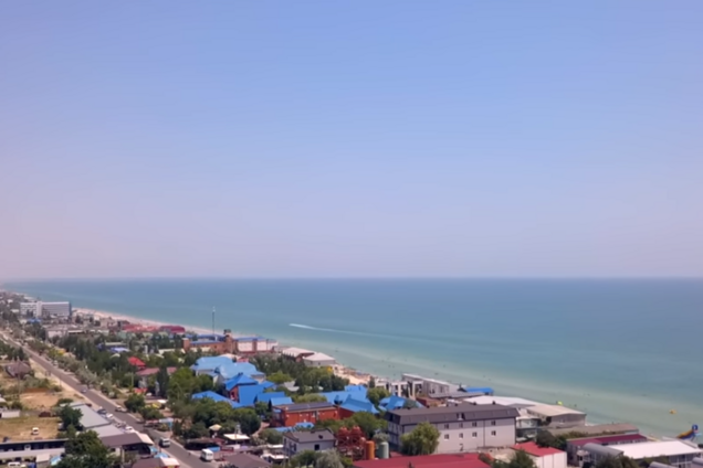 Полет над курортом Азовского моря: опубликовано видео