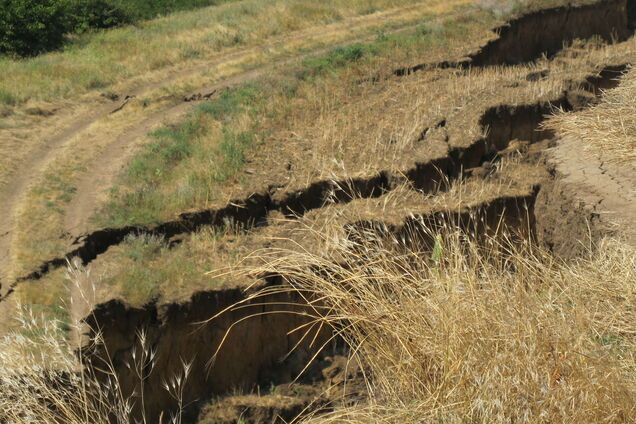 На Одещині знову стався гігантський зсув: фото