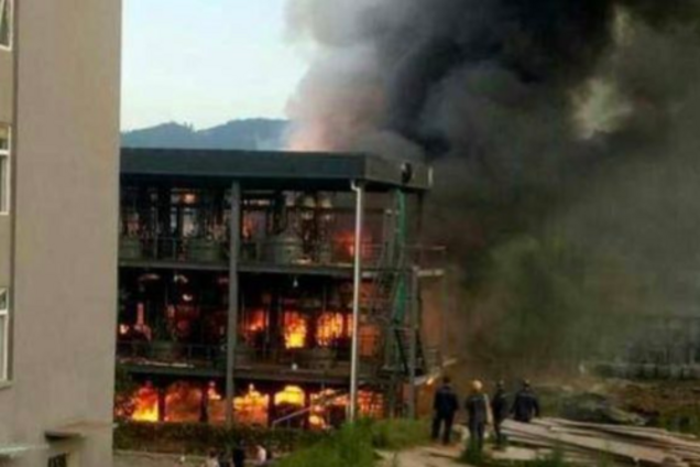 В Китае прогремел взрыв на химзаводе