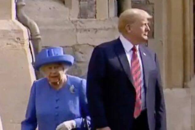 Трамп наплевал на манеры в Великобритании, Меланья не отставала от мужа