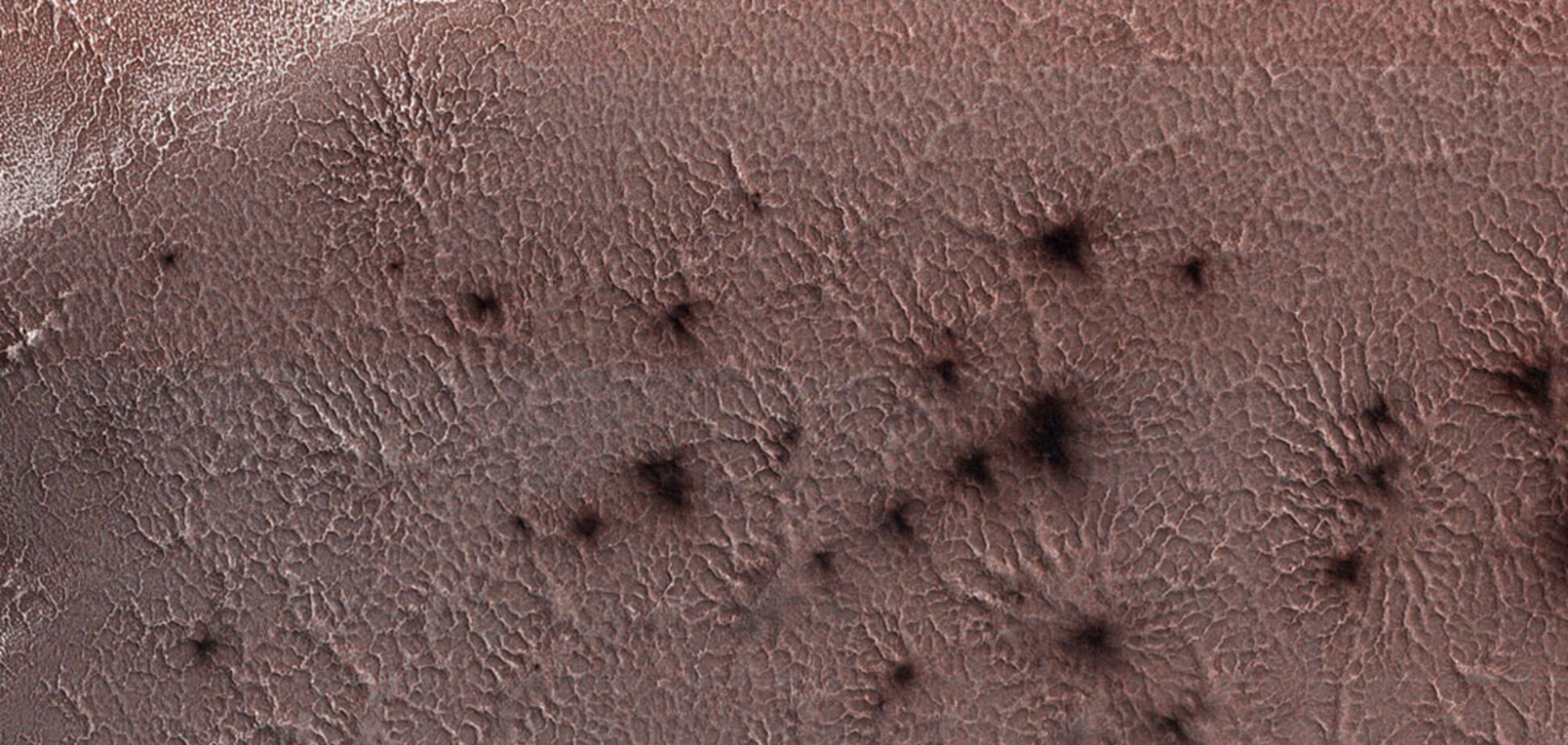 Огромные 'пауки' на поверхности: NASA показало странные фото с Марса 