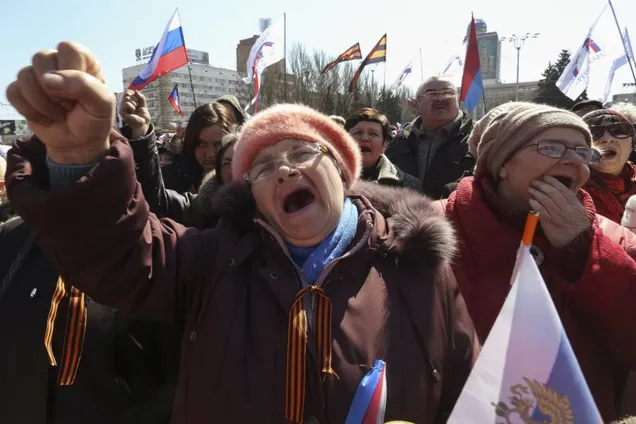 дончане, митинг за Россию