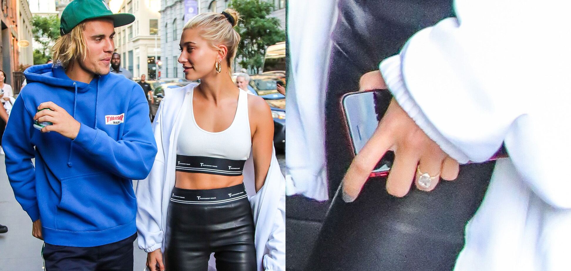 Невеста Джастина Бибера засветила дорогущее обручальное кольцо