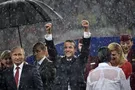 ЧМ-2018, Путин под зонтиком, президент Франции и Хорватии