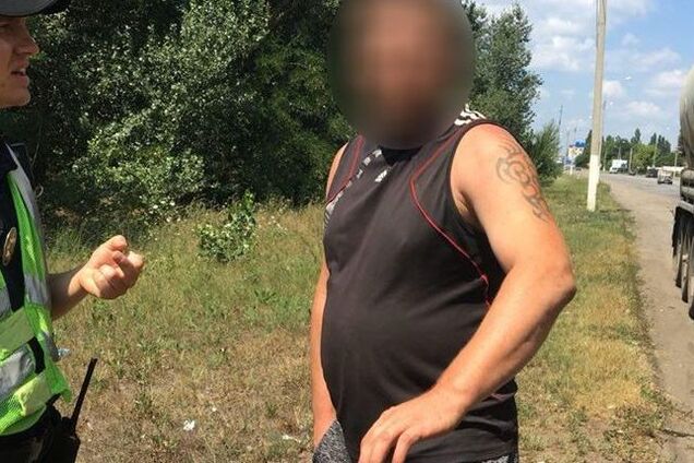 На Херсонщине задержали пьяного запорожского дальнобощика