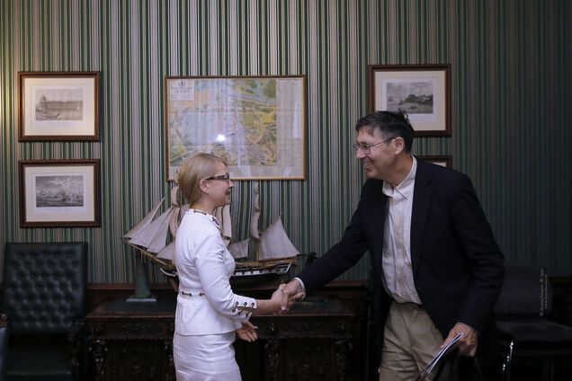 Юлія Тимошенко обговорила з послом Хербстом, як тиснути на Росію