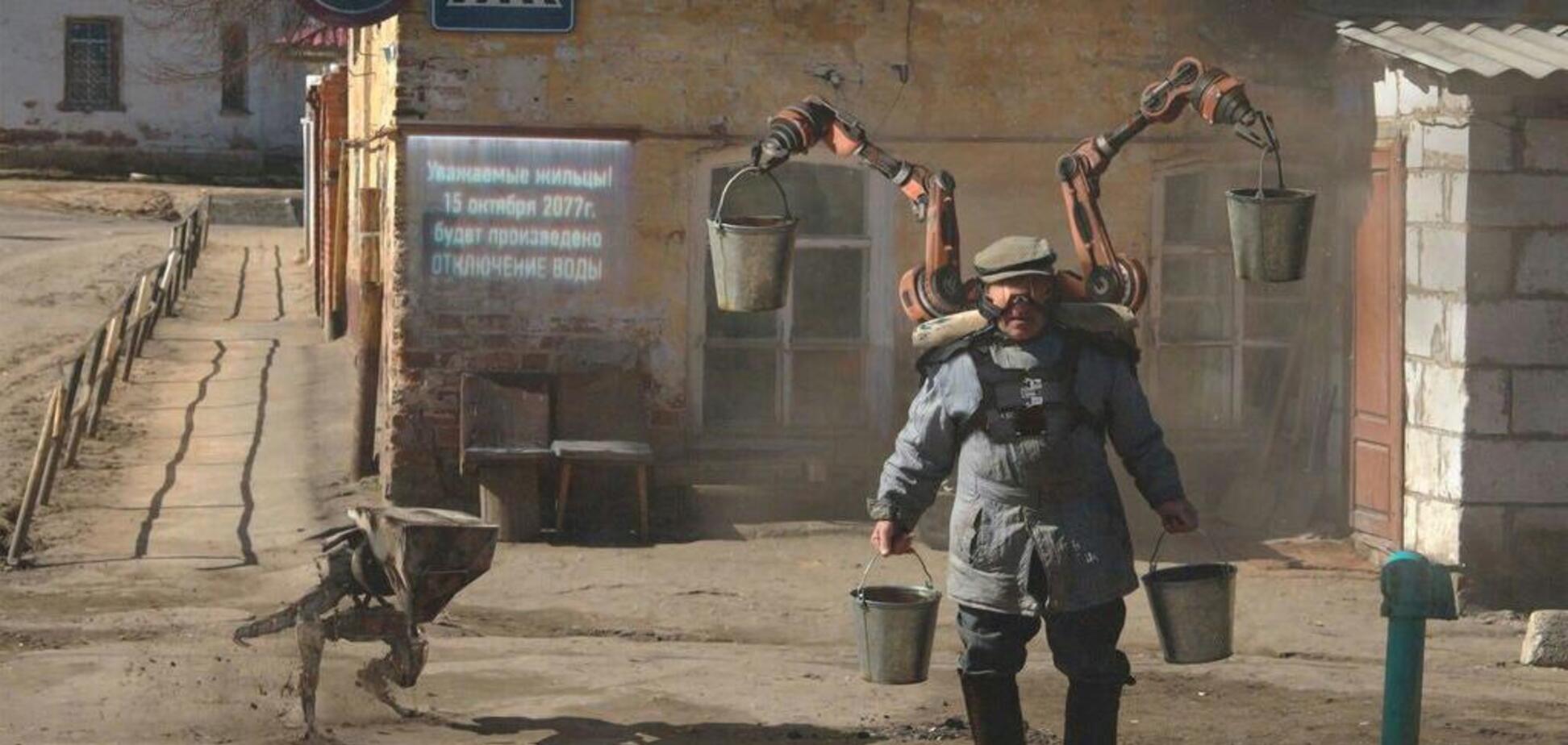 Унылое будущее: художник показал Россию в 2077 году