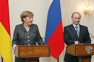 Путин и Меркель