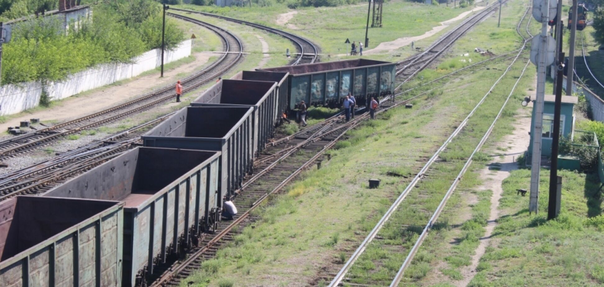 В Запорожской области поезд сошел с рельсов