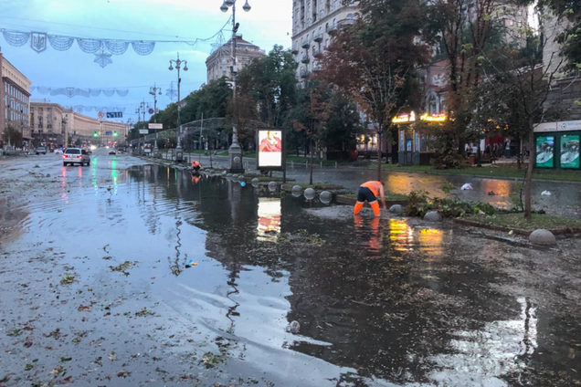 Ливень в Киеве