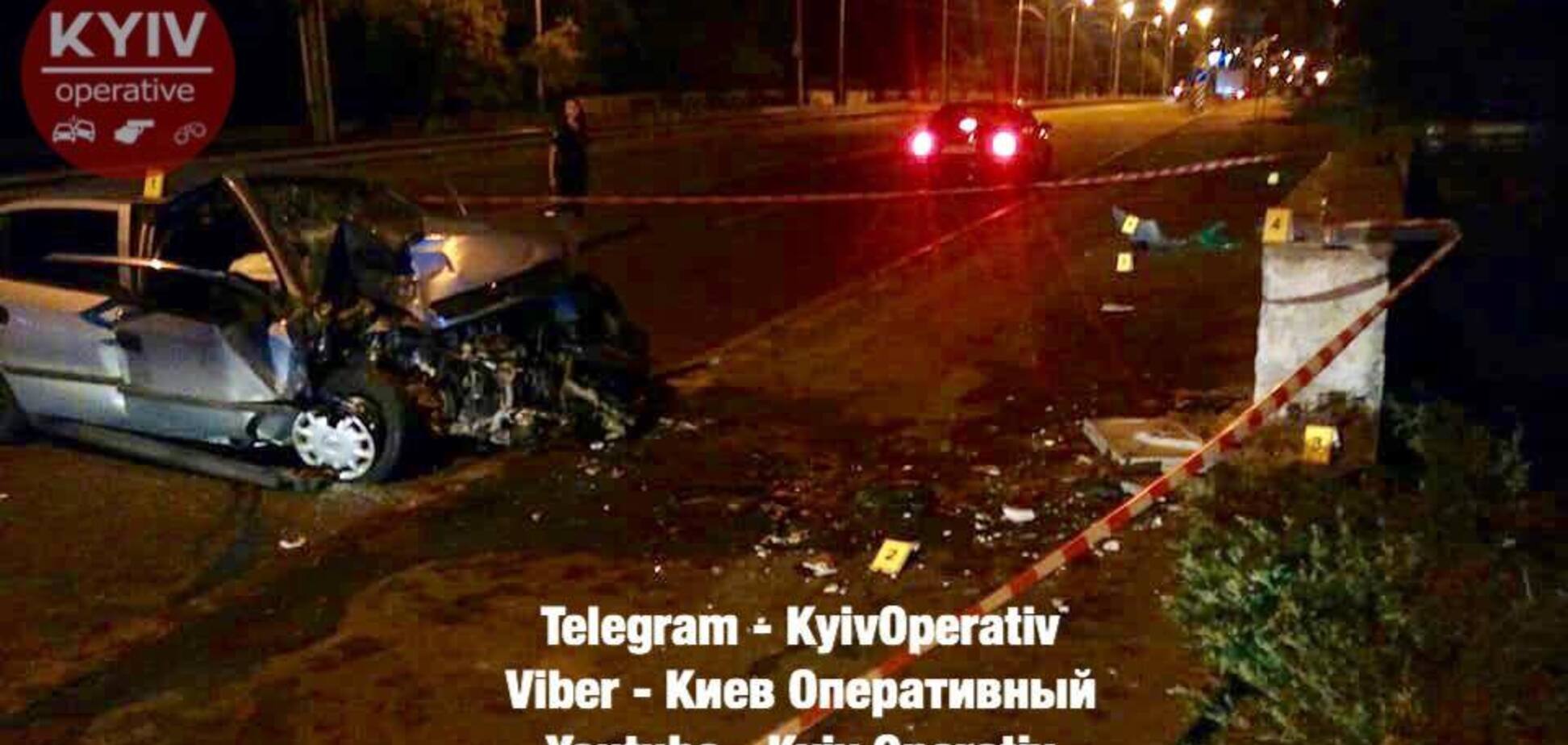 В Киеве таксист устроил смертельное ДТП: первые фото с места ЧП